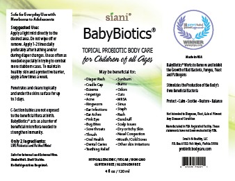 babybiotics topical probiotic body care