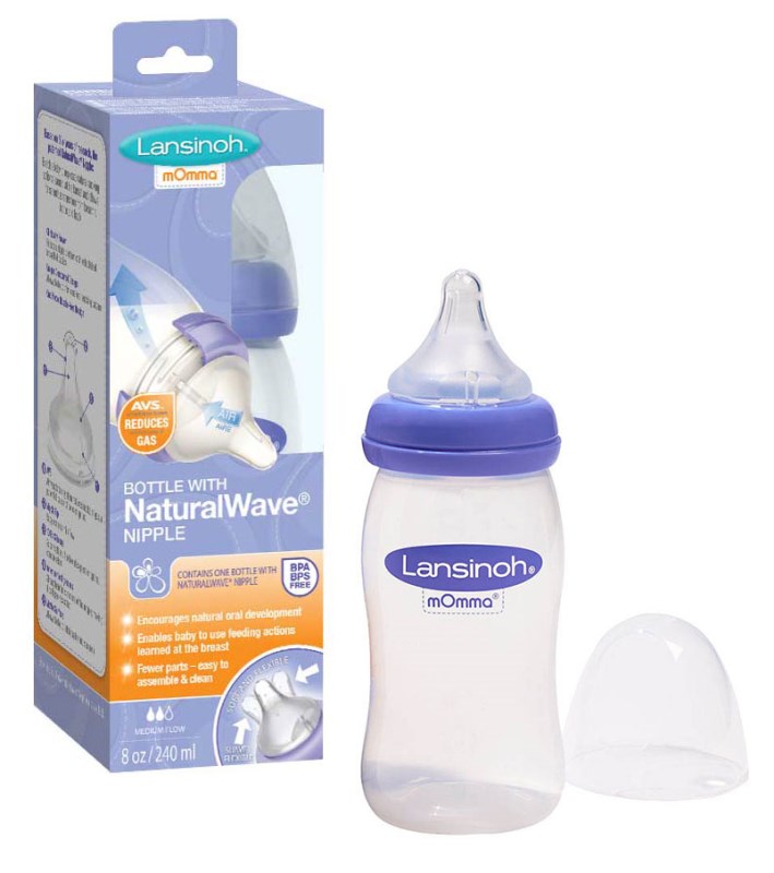 Lansinoh® mOmma® Bottle with NaturalWave™ Nipple 