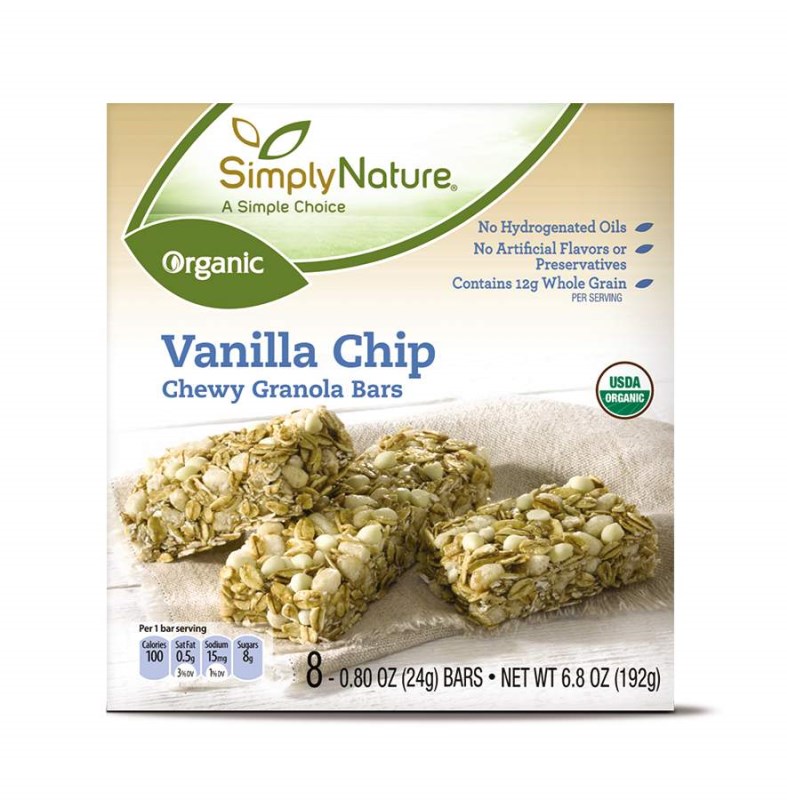 SimplyNature Organic Chewy Granola Bars PTPA Parent Tested Parent Approved