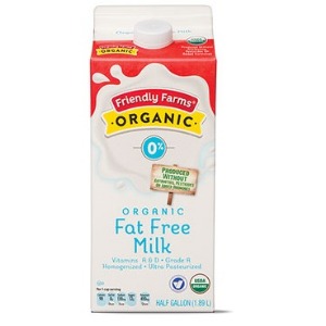 Friendly Farms Organic Fat Free Milk